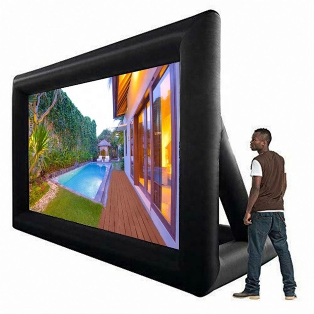 Portable Inflatable Projector Screen - Quick Setup 5 Mins for Outdoor Movie Nights & Camping Events