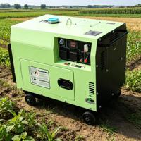 Générateur diesel commercial super puissant 12 kVA, puissance de pointe, type à châssis ouvert, groupe électrogène diesel silencieux 18 kW/22 kVA