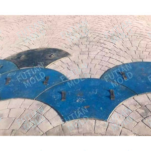 Fabricante de productos de moldes de cemento de hormigón Futian, venta al por mayor, nuevo diseño, alfombrillas de sello de hormigón de goma, alfombrillas de piedra para jardín - Product Image 2