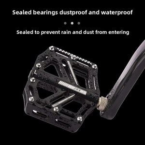 Pédales de vélo de montagne en alliage d'aluminium à double roulement, haute résistance, antidérapantes, résistantes à l'usure, roulements étanches - Product Image 6