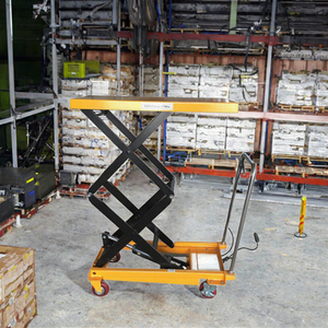 รถยกไฟฟ้าขนาดเล็ก 0.9 เมตร แบบขาพับได้ รับน้ำหนัก 1000 กก. ทำจากเหล็ก - Product Image 2
