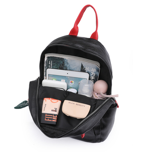 Mochilas de diseñador de marca famosa para <span class=keywords><strong>mujer</strong></span>, mochilas escolares de gran capacidad, Color sólido a la moda, de cuero PU de alta calidad, 2023 - Product Image 6
