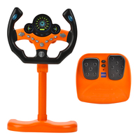 BGL dessin animé conduite électrique apprentissage volant multifonction bouton lumière musique pour 2-4 ans enfants jouets