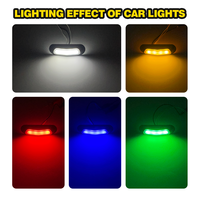 Feux de position latéraux à 4 LED ambre, rouge et blanc pour camions, usage intensif, 12V/24V/10-30V, ampoule LED automobile