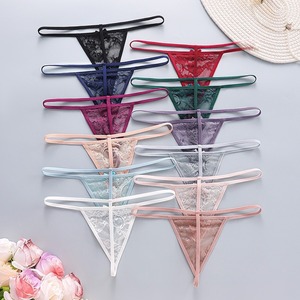 Lot de Culottes Sexy en Dentelle pour Femmes, Strings Minimalistes, Lingerie Séduisante à Bas Prix avec Nœud Papillon, Vente en Gros - Product Image 2