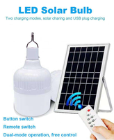 Ampoule LED solaire rechargeable avec crochet – Éclairage d'urgence étanche pour camping, tentes, randonnée et usage domestique