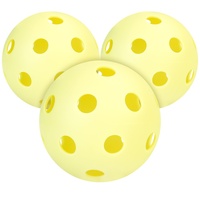 Offre Spéciale : Balle de Pickleball d'Intérieur à 26 Trous, Diamètre 72mm, en PE Injecté, pour Entraînement au Sol, Modèle PKQ-02, Origine Chine