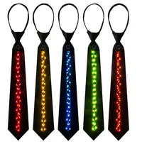 Wireless Stylish Business Fashion Glasfaser Krawatte Leuchten LED Flash ing Men Krawatte für DJ Dance Performance Cosplay Prop