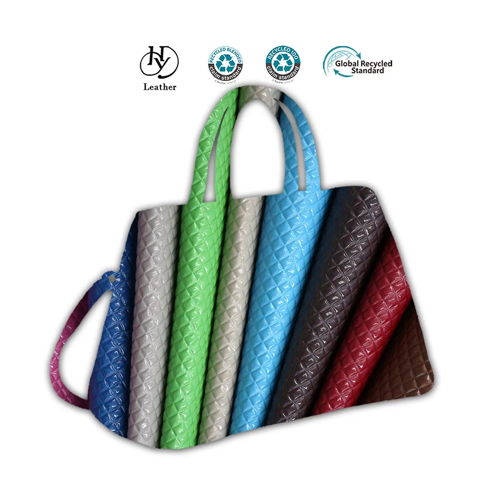 leather manufacturer wholesale Stylish 0.9MM pu leather embossed PU artificial synthetic leather