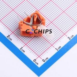 256-746 Spring Terminal Block Through hole Component (THT) Connector 1x1P Orange 1P 1 - Product Image 2
