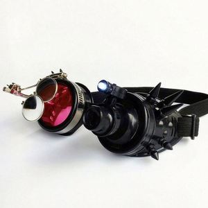 Gafas de sol LED de moda al por mayor, estilo vintage, con remaches, para cosplay, fiesta, góticas, steampunk - Product Image 4