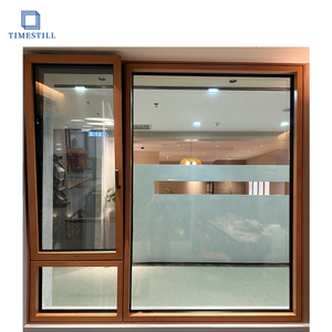 Các thớ gỗ low-e nghiêng và biến cửa sổ Tính năng một hợp kim nhôm + PVC khung - Product Image 1