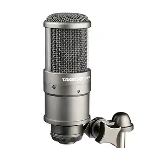 Takstar SM-8B Studio Microphone/enregistrement, Microphone à condensateur avec éponge coupe-vent pour enregistrement vocal, doublage