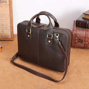 Borsa per Bibbia in Pelle Crazy Horse con Logo Personalizzato, Borsa per Laptop, Valigetta in Vera Pelle per Ufficio e Affari - Product Image 5