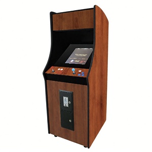 Pandora Box 681 Giochi <span class=keywords><strong>Arcade</strong></span> Classici <span class=keywords><strong>Retro</strong></span> per 2 Giocatori, Cabinet <span class=keywords><strong>Arcade</strong></span> Verticale con Grafica Personalizzata Effetto Legno, Supporto per Trackball - Product Image 1