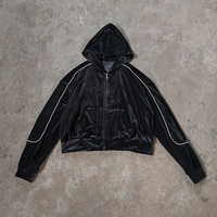 Fabricants de vêtements, veste en velours de haute qualité, poids lourd, pour l'hiver, sur mesure, ensemble jogging deux pièces, survêtement en velours pour hommes