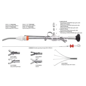 Новейший гинекологический жесткий эндоскопический инструмент для исследования матки 0 градусов 6,6 мм гистероскопия набор цена