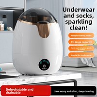 Lave-linge semi-automatique étanche pour sous-vêtements et chaussettes, mini-machine autonome pour la maison et les dortoirs