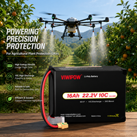 بطارية طائرة بدون طيار صناعية OEM، 6S 22.2V 16Ah 10C، بطارية طويلة الأمد لطائرات الرش الزراعية وطائرات الرش في المزارع