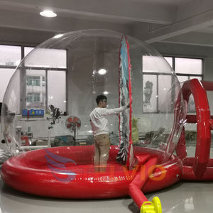 터널 거대한 풍선 투명 스노우 글로브 배경과 크리스마스 풍선 인간 크기 스노우 글로브 사진 부스 - Product Image 3