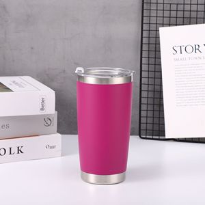 Sublimation Straight Cups Blank White Bulk 20 oz Skinny Stainless Steel Double Wall Insulated Tumblers <b>with</b> Lid <b>Straw</b> - Product Image 6