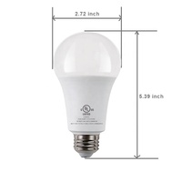 Bombilla LED Recargable de 9W, Bombilla LED de Emergencia Recargable E27 E26, Bombilla LED de Carga Inteligente