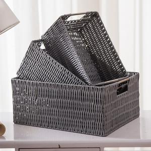 Liuqing Classic PE <b>Baskets</b> Hand Woven Storage <b>Baskets</b> Resin <b>Basket</b> - Product Image 5