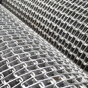 Paslanmaz çelik 304 Metal u-şekilli konveyör bant büyük duvar örgü oluklu bölme örgü karbon çelik petek konveyör bant - Product Image 4
