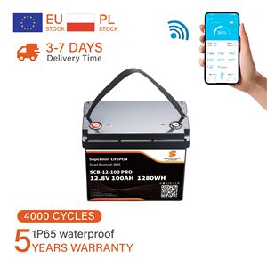 Stock UE SUPCELION SCB 12.8V100Ah PRO Batterie lithium-ion pour système solaire, alimentation du réseau électrique, rechargeable - Product Image 2