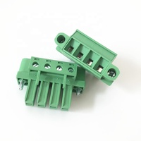 Bloques de terminales enchufables paso de 7,62mm 30A 300V 5EDGKM-7.62 con orejas de brida Phoenix PC 4/ 4-STF-7,62 conector 2/3/4/5/6 PIN