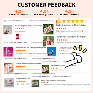 कस्टम 3.5 मिलीलीटर खाली होंठ चमक ट्यूब को साफ wand ब्रश के साथ और पेलेंट लिप ग्लॉस ट्यूब पैकिंग लिपस्टिक लिप बाम बोतल - Product Image 6