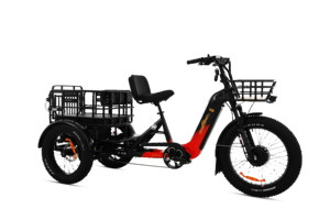 Nuevo Triciclo Eléctrico de 24 Pulgadas para Desplazamientos Diarios 2026 con Neumáticos Anchos y Batería de Litio Dual de 48V 132Ah para Recorridos de Larga Distancia en Venta - Product Image 4