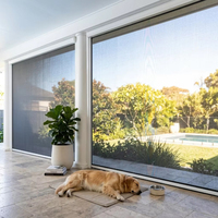 Stores à enroulement motorisés électriques intelligents intégrés pour extérieur, résistants au vent et à l'eau, avec système Zip Track, pour pergola, patio, balcon, sur mesure