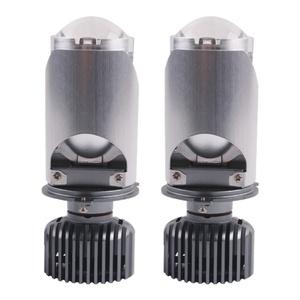 Sanvi New <b>H4</b> LED Mini Projector Lens Headlight Bulbs Automobile Led Light Bulb 6000k Focused Light Plug Play Car LED Lights Lamp - Product Image 1