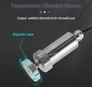 Renke RS485 Lora Vibração Medição Sensor Vibração Medidor sem fio para Machine Building
