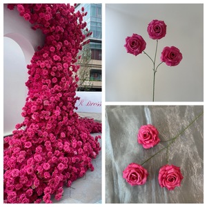 Cascata di rose artificiali in seta <span class=keywords><strong>Floyd</strong></span> Rose, per allestimenti di centri commerciali, parete floreale di tendenza per matrimoni - Product Image 2