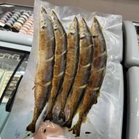 Japanse Keuken Zout Gegrilde Vis Gekookt Geroosterde Gekruide Pacific Saury Vis Voor Japans Sushi Restaurant