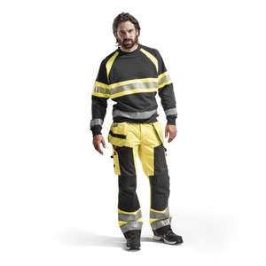 BLAKLADER - 156818113399C64 Pantalon artisanal haute visibilité Jaune/Noir-EAN 7330509402610 HI-VIS WORKWEAR - Product Image 3