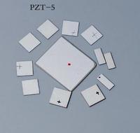PZT5 Piezo piringan keramik square piezoelektrik keramik Wafer Sensor ultrasonik transduser ultra-tipis Chip keramik Wafer