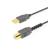 Kabel Koneksi Printer USB 2.0 Tipe-A Kecepatan Tinggi dengan Selubung Nilon, Pengisian Cepat & Pelindung Anyaman-1M/2M/3M/Panjang Sesuai Pesanan