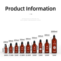 Bouteille carrée en PET de 100-1000 ml avec pompe, vide, pour soins de la peau, shampoing, gel douche, après-shampoing, lotion corporelle, personnalisable