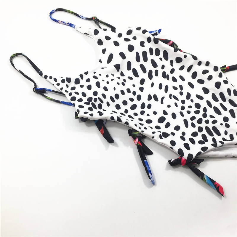 One-piece swimsuit wild leopard printed swimsuit custom swimwear sexy bikini