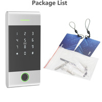 Metal Kasa Su Geçirmez Yağmur Geçirmez TTLock TTHotel APP Uzaktan Kumandalı Bağımsız Parmak İzi Şifreli IC RFID Kartlı Erişim Kontrol Cihazı