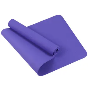 Yugland – tapis de Yoga TPE, étiquette privée, impression personnalisée, Texture de 6mm, antidérapant, en mousse à mémoire de forme