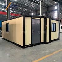 ZYBOX Prix Usine Villa Modulaire Préfabriquée 20ft 40ft 75m² Maison Conteneur de Luxe Extensible avec Toilettes pour les Marchés Américain et Australien