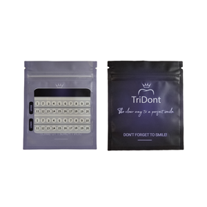 Kantong Segel Tiga Sisi Ramah Lingkungan untuk Kemasan Aligner Ortodontik Gigi, Behel Gigi, dan Alat Kesehatan Gigi - Product Image 4