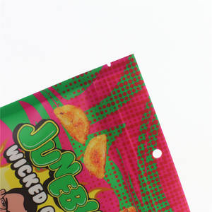 Bolsa de plástico de 6oz para dulces de grado alimenticio, doypack resellable, bolsas de embalaje de dulces, Halloween con ventana - Product Image 3