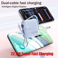 Batterie externe portable magnétique sans fil de poche OEM d'usine 10000mAh 22.5W à charge rapide pour iPhone 16Pro