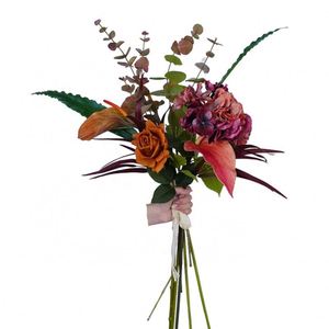 Wholesale High Quality Lily Silk Flower Bunch <b>Artificial</b> Flower Rose Bouquet <b>Hydrangeas</b> Bouquet - Product Image 3