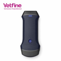 Appareil d'échographie vétérinaire noir et blanc pour clinique d'animaux de petite taille, scanner portable noir et blanc pour chien et chat, diagnostic de grossesse